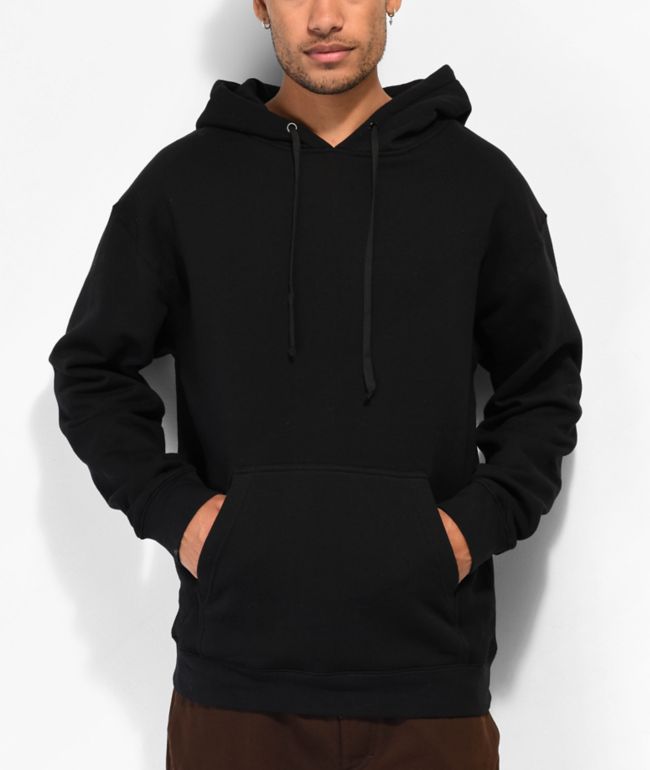 Zine Zippin Black Full Zip Hoodie