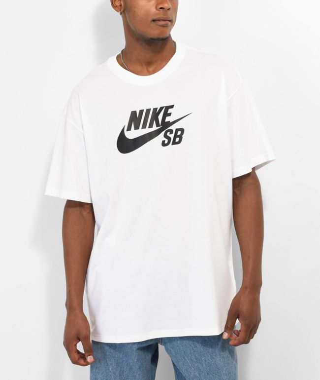 ★Nike★ SB Logo Skateboarding T-Shirt M White Black DC78181 Nike SB Logo Skate T-Shirt – Atlas