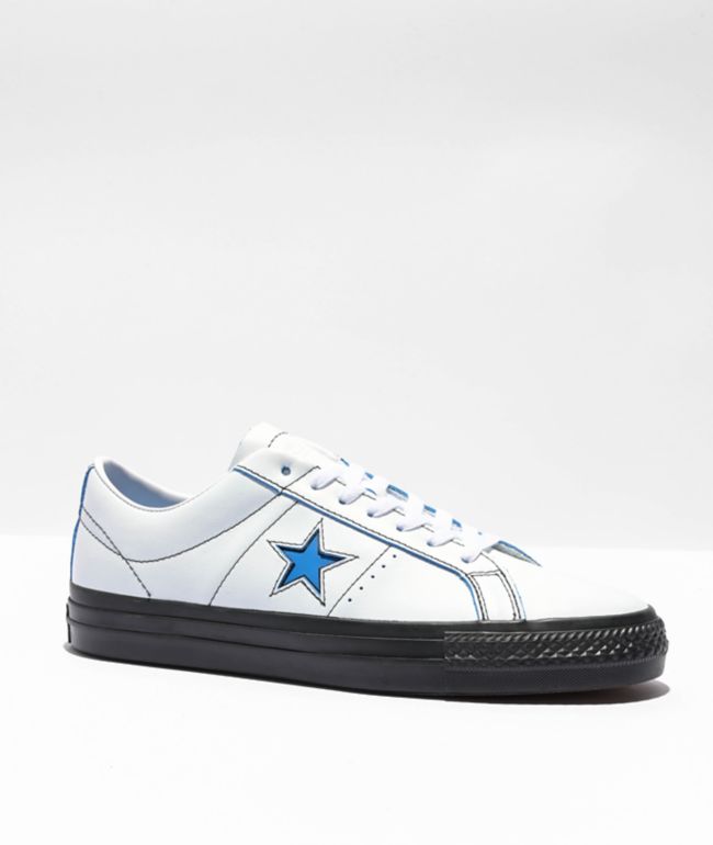 One star best sale converse light blue