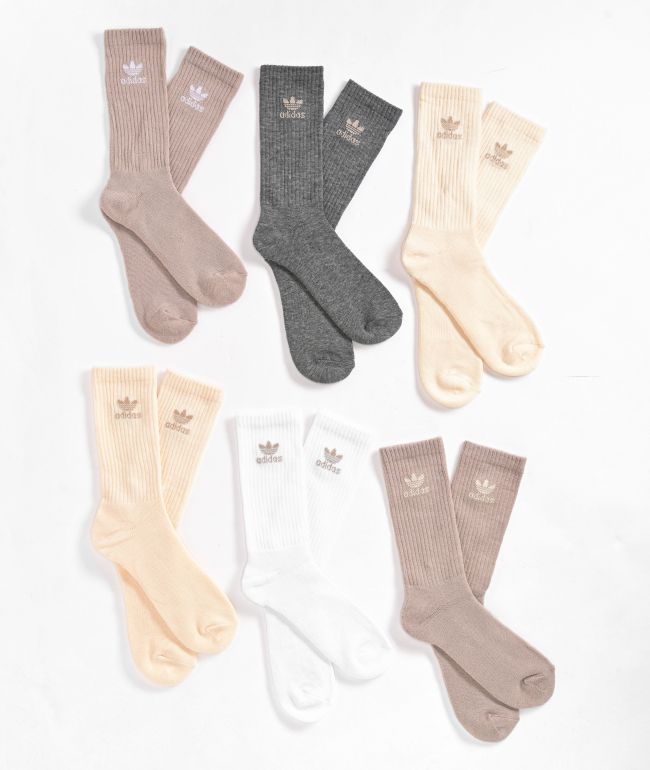 Nike Everyday Plus Cushioned Natural 6-Pack Crew Socks