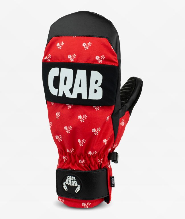 Crab Grab Five 15K All Black Snow Gloves