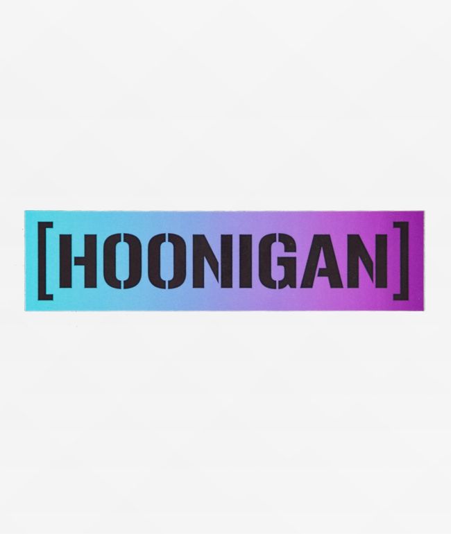 Hoonigan Colorblock Shift Purple Sticker - HOONIGAN