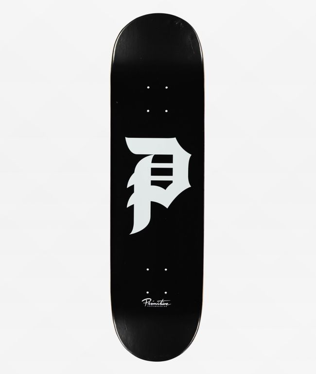 Primitive Dirty P Core Black 8.5" Skateboard Deck - Primitive