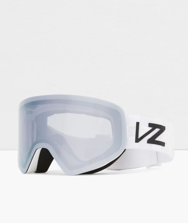 VONZIPPER Capsule White & Fire Chrome Snowboard Goggles | Zumiez