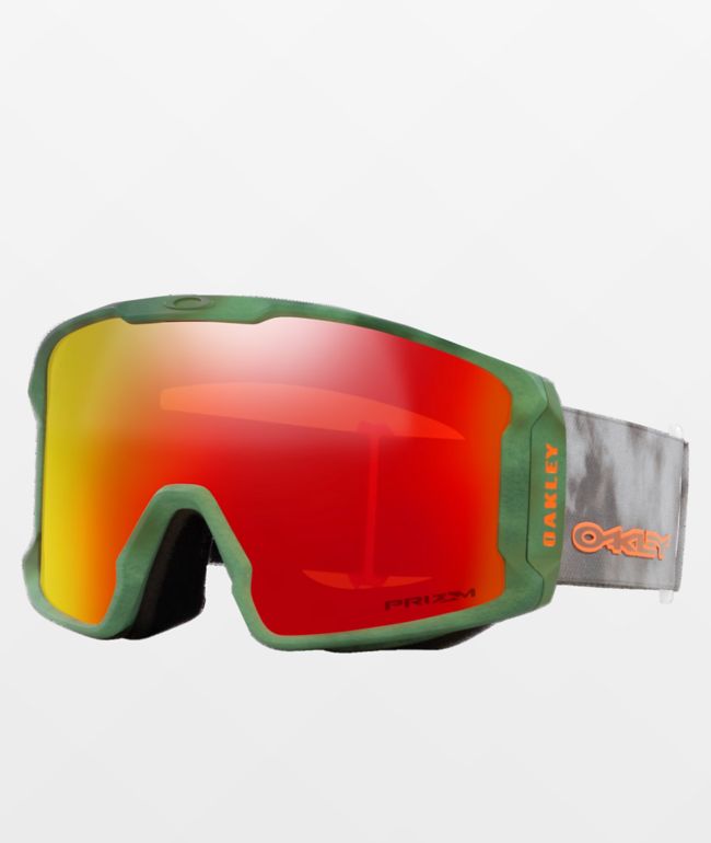 Oakley Line Miner L Black Splatter & Prizm Black Snowboard Goggles 