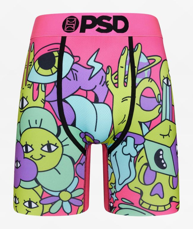 Underboss Mens Rick and Morty Psychadelic Swirl Performance Boxer