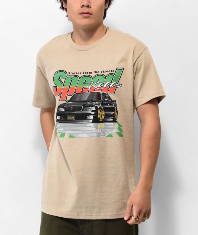 SpeedDemonsShop Get A Super Sports Car Graphic T-Shirt | Unisex Cotton Aesthetic Japanese Sports Car Fashion Tee | Super Soft Car Tee