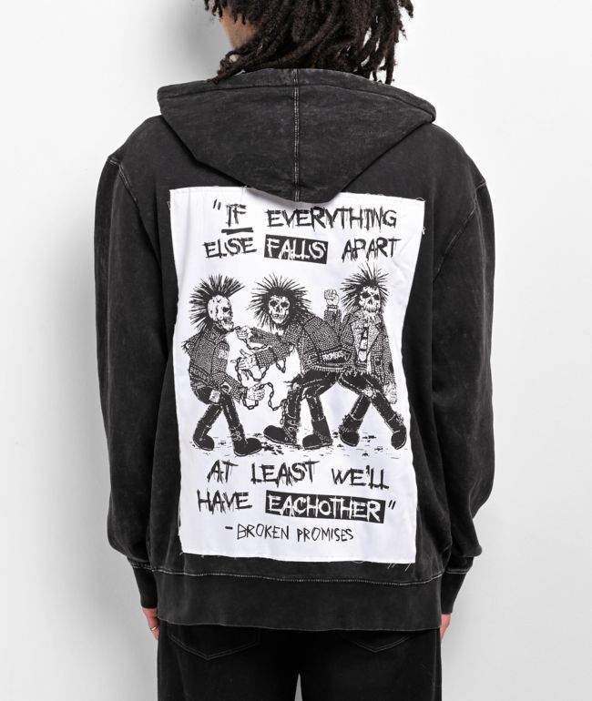 Do one thing every day that unnerves you. Zip Hoodie