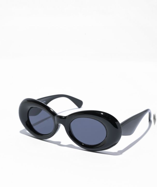 Basic Triangle Black Cat Eye Sunglasses