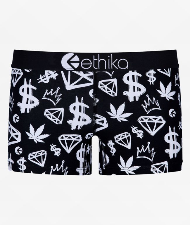 Ethika Army Green Staple Boyshort Underwear