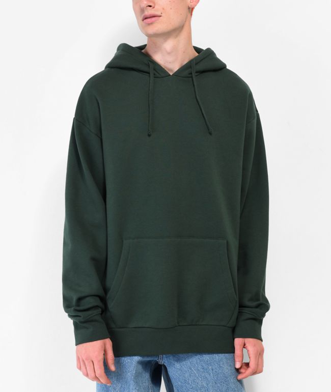 Monet Pozie Green Micro Fleece Quarter Zip Hoodie