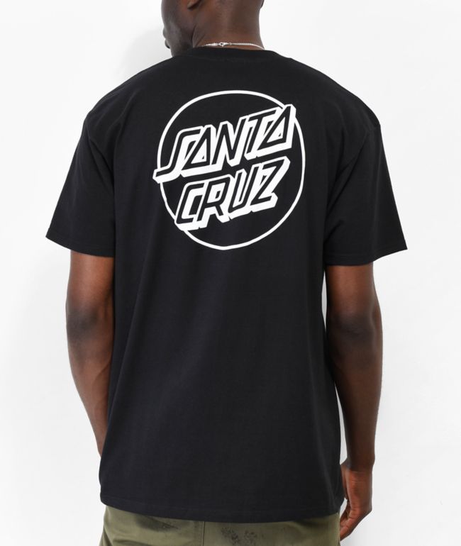 Santa Cruz Reflection Black T-Shirt | Zumiez