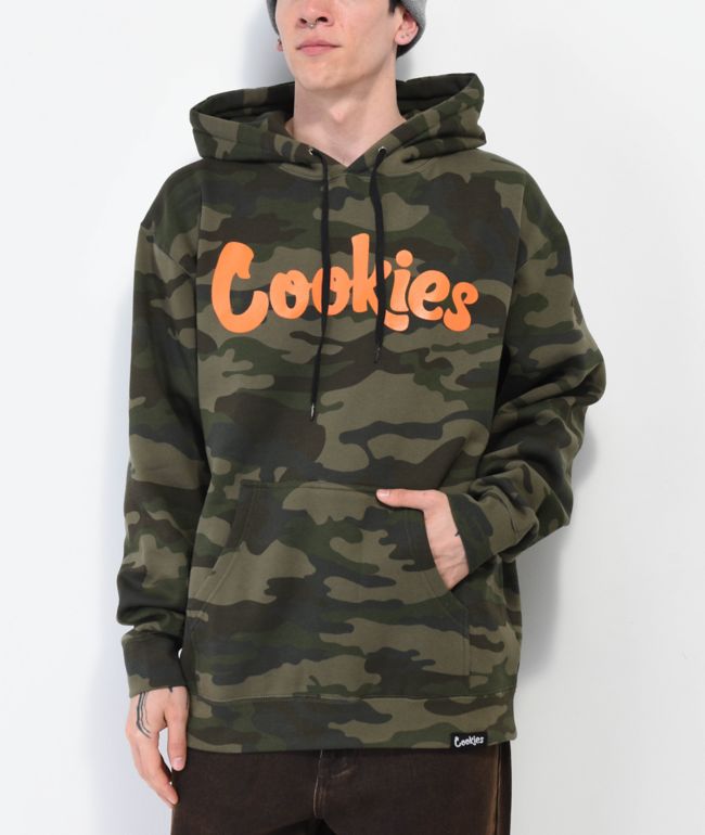 Cookies OG Mint Camo & Orange Hoodie