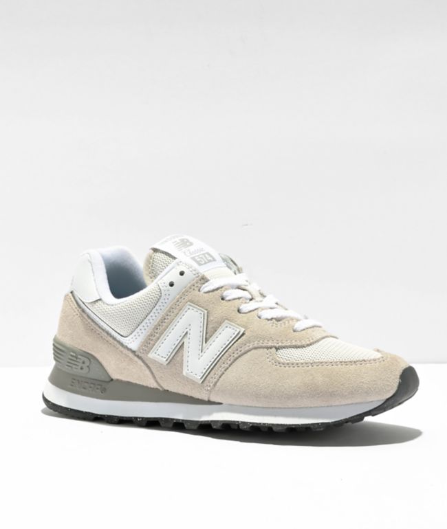 New balance 574 on sale colourblock canvas trainers