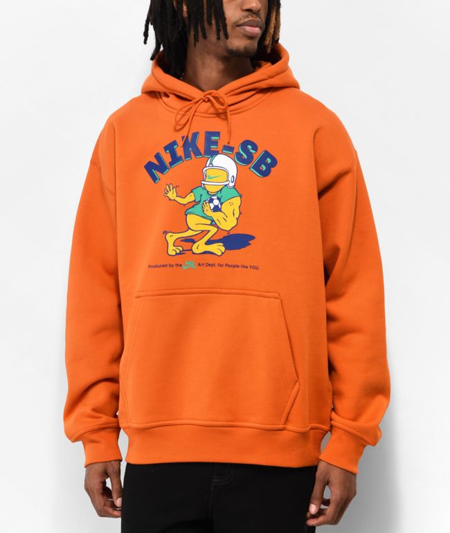 Nike sb 2024 orange hoodie