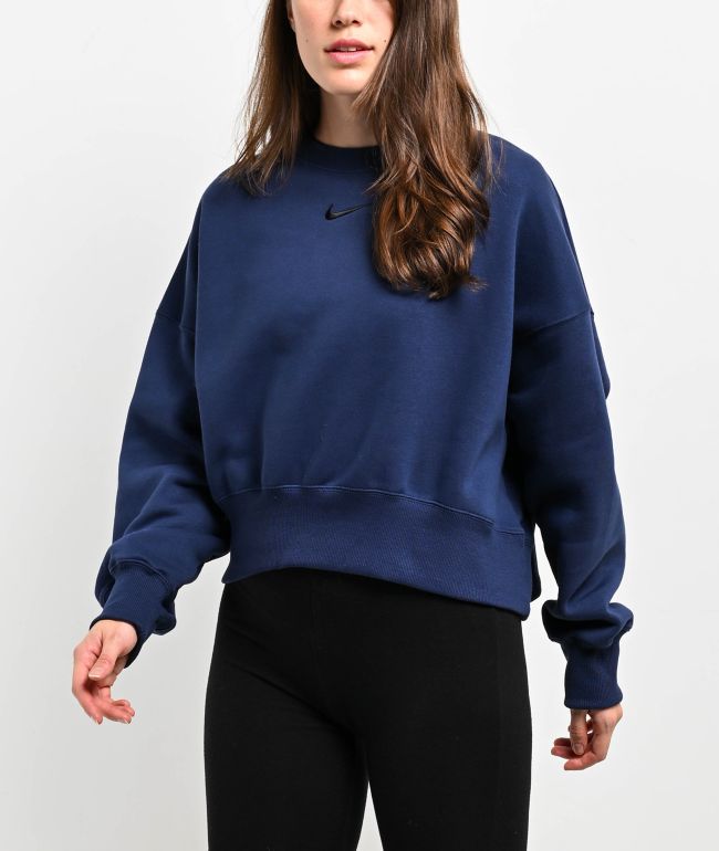 Nike Sportswear Phoenix Black Fleece Crewneck Sweatshirt