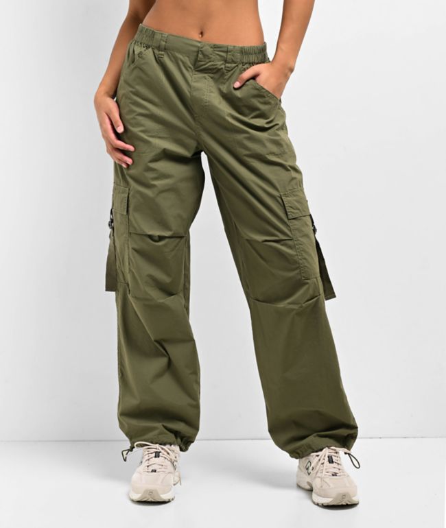 【U LAN】Butner Bijou Cargo Pants URBAN OUTFITTERS BDG Women's Cream Cargo Utility Pants Thick
