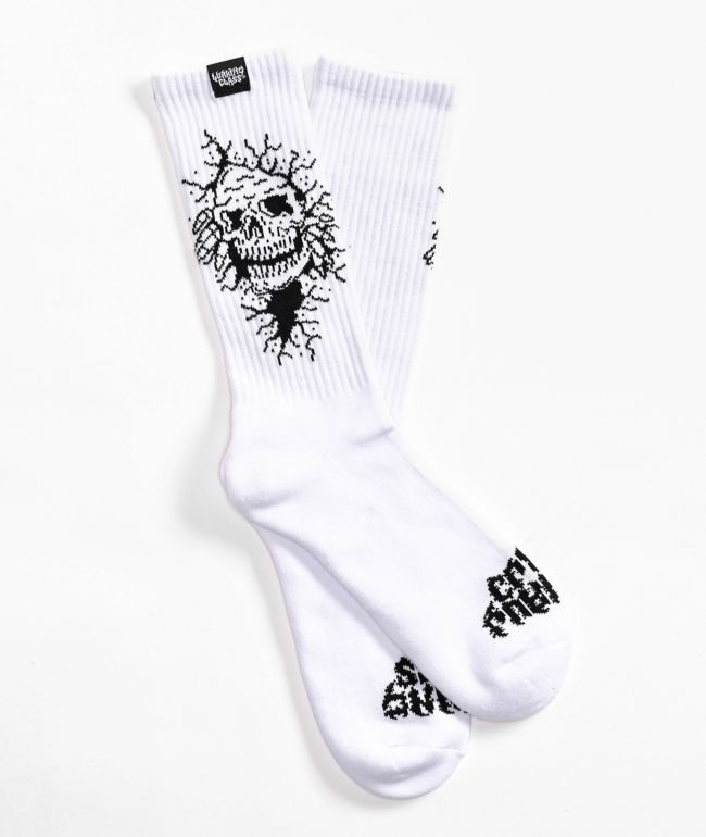 Lurking Class By Sketchy Tank Eclipse White Crew Socks