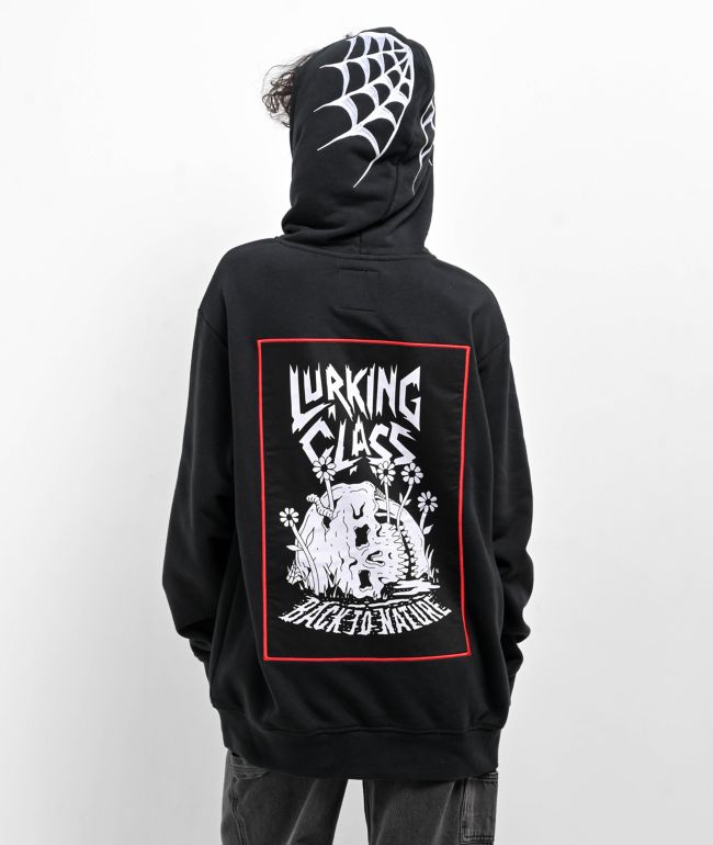 Lurking Class by Sketchy Tank Back To Nature Black Hoodie - Lurking Class by Sketchy Tank