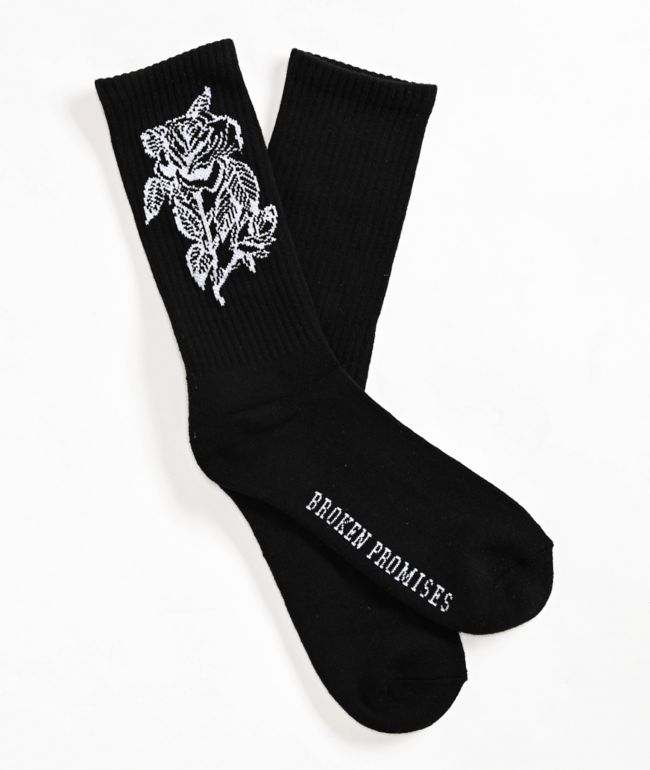 Vans Sunface Black Crew Socks