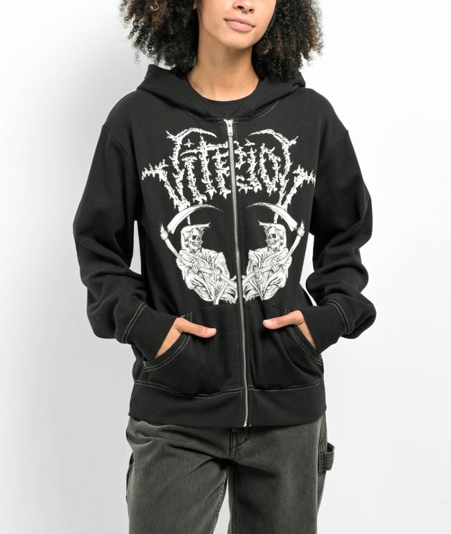 Zipper Print Hoodie - Women - Ready-to-Wear