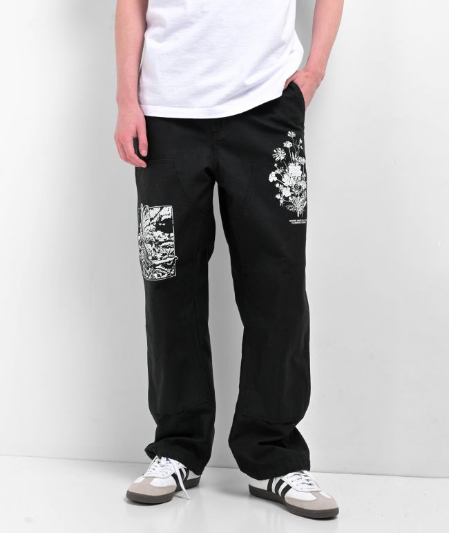 Welcome Volume Black Elastic Waist Pants | Zumiez