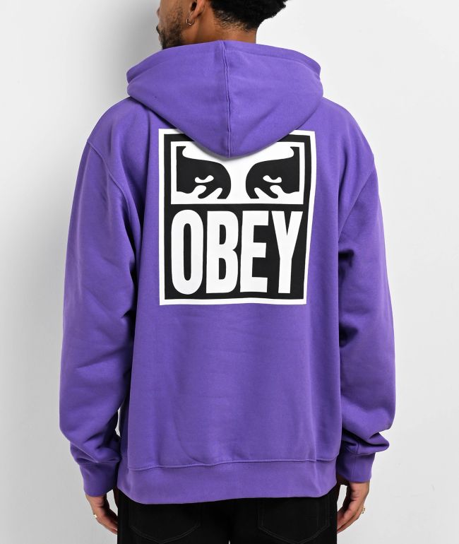 Obey Falling Angels Brown Hoodie