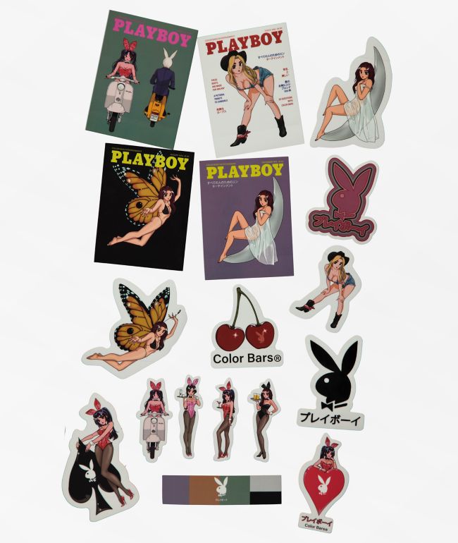 Color Bars x Playboy Assorted Sticker Pack - Color Bars