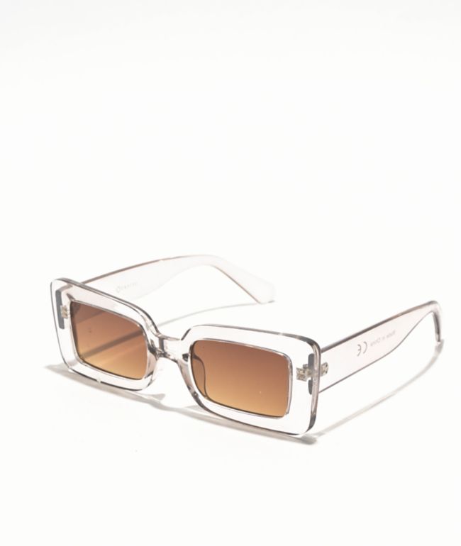 Empyre Lana Silver Rectangle Sunglasses - Empyre