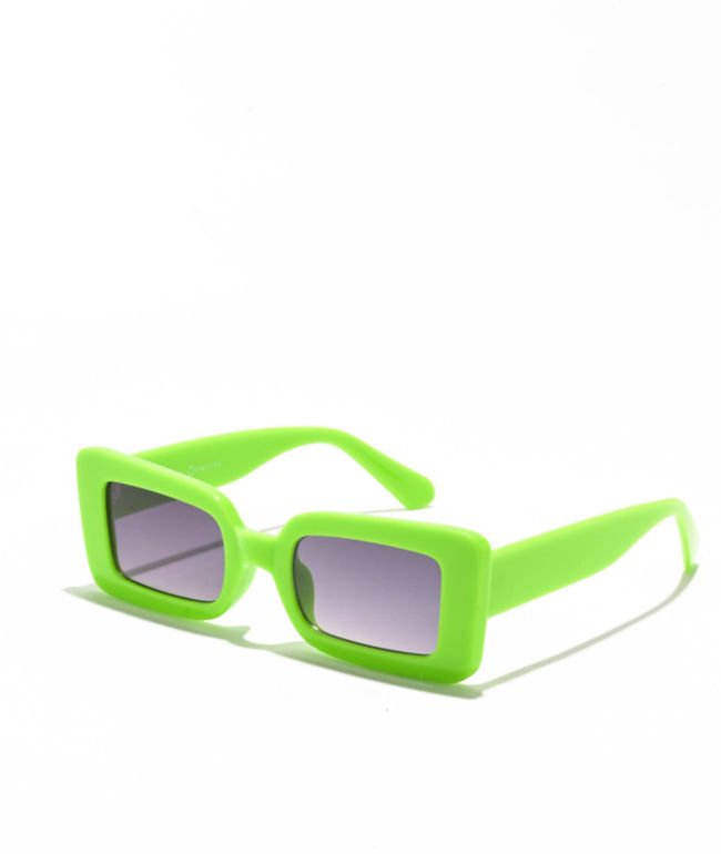 Empyre Lana Green Oversized Square Sunglasses - Empyre