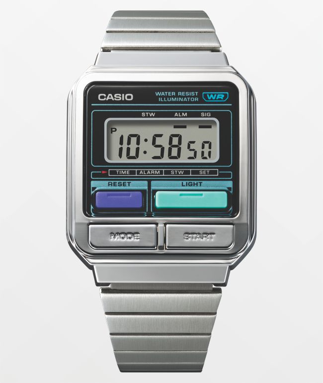 A178WA-1A | Vintage Silver Digital Watch | CASIO