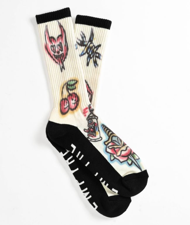 DGK Zen Black Crew Socks