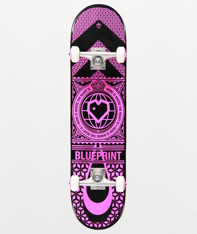 Blueprint Home Heart 7.75" Skateboard Complete - Blueprint