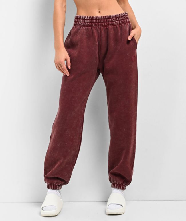 Ninth Hall Fundamentals Tyla Black Mineral Wash Sweatpants