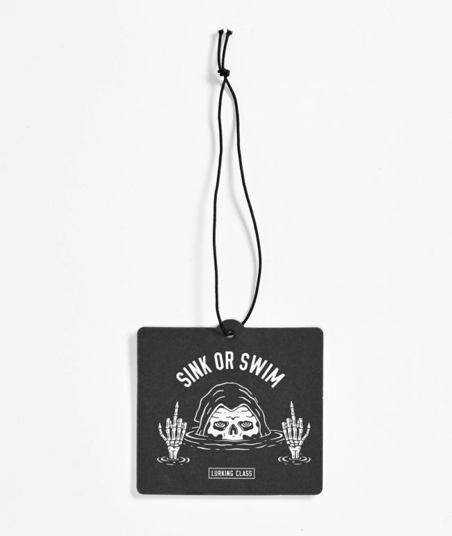 Lurking Class by Sketchy Tank Sink Or Swim Black Air Freshener - Lurking Class by Sketchy Tank