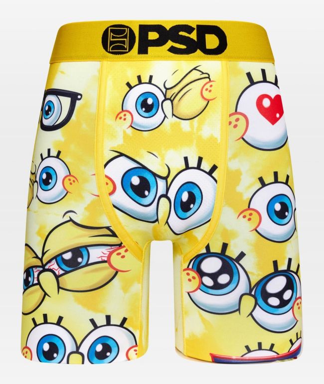 PSD x Spongebob Squarepants Black & Yellow Tie Dye Sports Bra