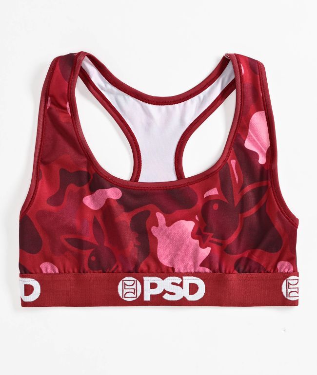 PSD x Playboy Silk Red Camo Boyshort Underwear