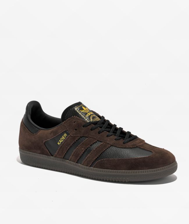 adidas Samba ADV Black, White & Gum Skate Shoes | Zumiez