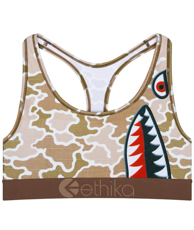 Ethika Bomber Mocha Rose Sports Bra