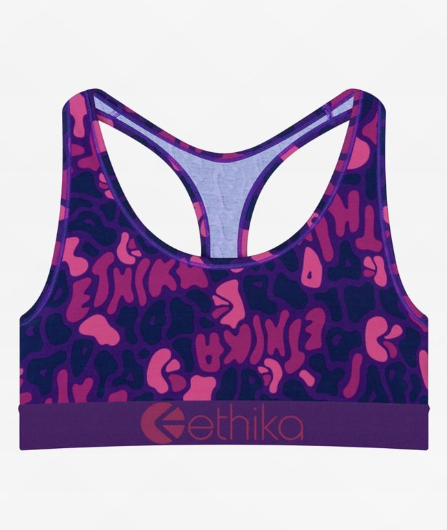 ethika, Intimates & Sleepwear, 35 Nwt Ethika Eucci Bling Sports Bra  Purple Size S