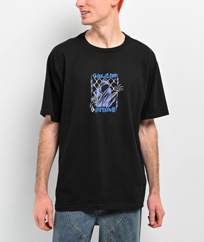 Thrasher Godzilla Charred Black T-Shirt | Zumiez