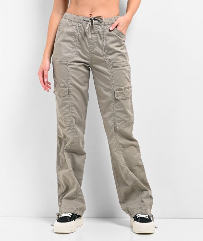 Rue21 Olive Nylon Cargo Pants