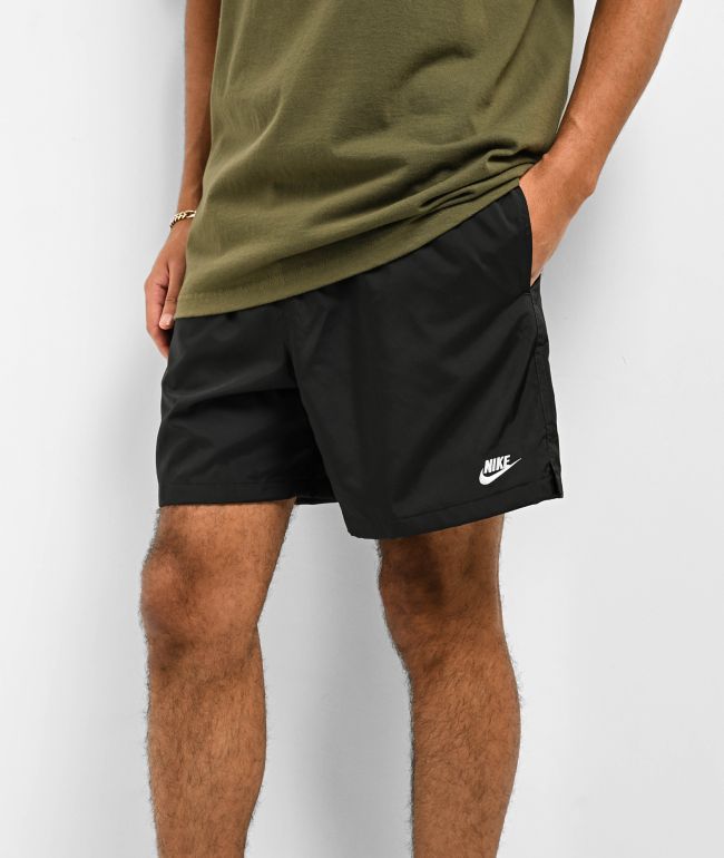 Nike Swim Swoosh Break 5 Black Board Shorts Zumiez