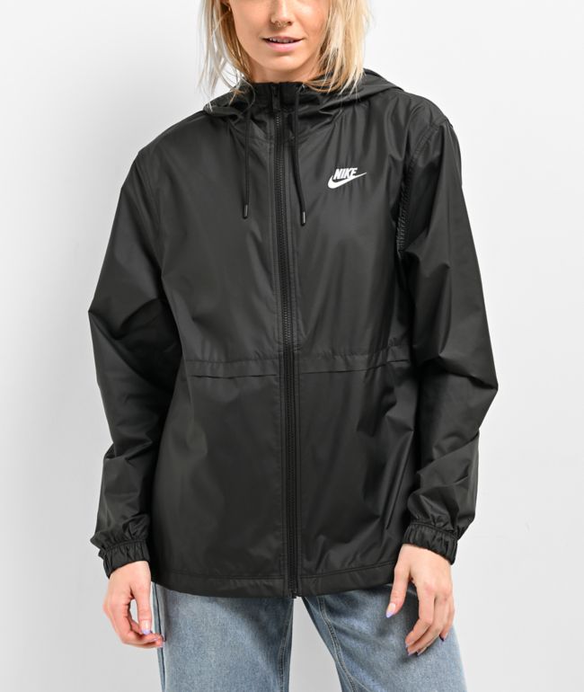 Women's Cropped Windbreaker  Black & White Swirl – aisoi