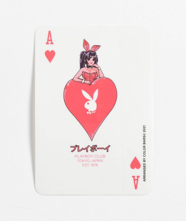 Color Bars x Playboy Ace Of Hearts Sticker - Color Bars