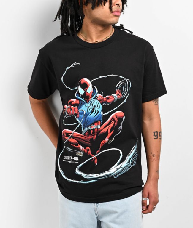 Spider-Man Men's Web Walk Graphic Tee with Short Sleeves, Size S-3XL