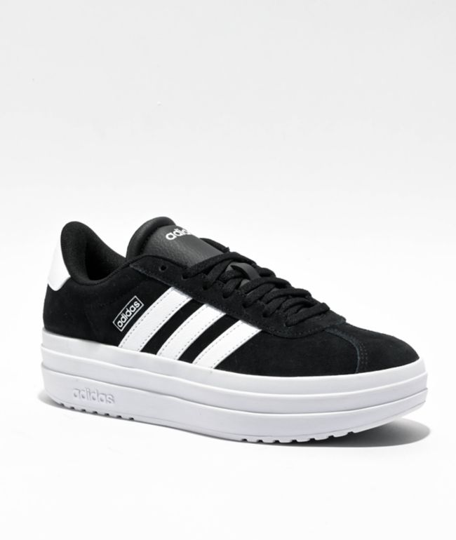 adidas VL Court Bold Black & White Platform Shoes - adidas