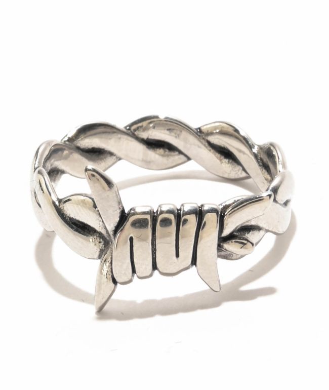 HUF Barbed Wire Silver Ring - HUF