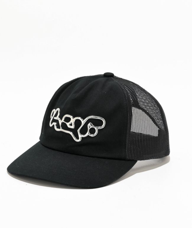 HUF Hell Razor Black Trucker Hat | Zumiez