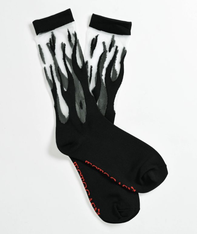 Apthcry Glow In The Dark Bone Black Socks